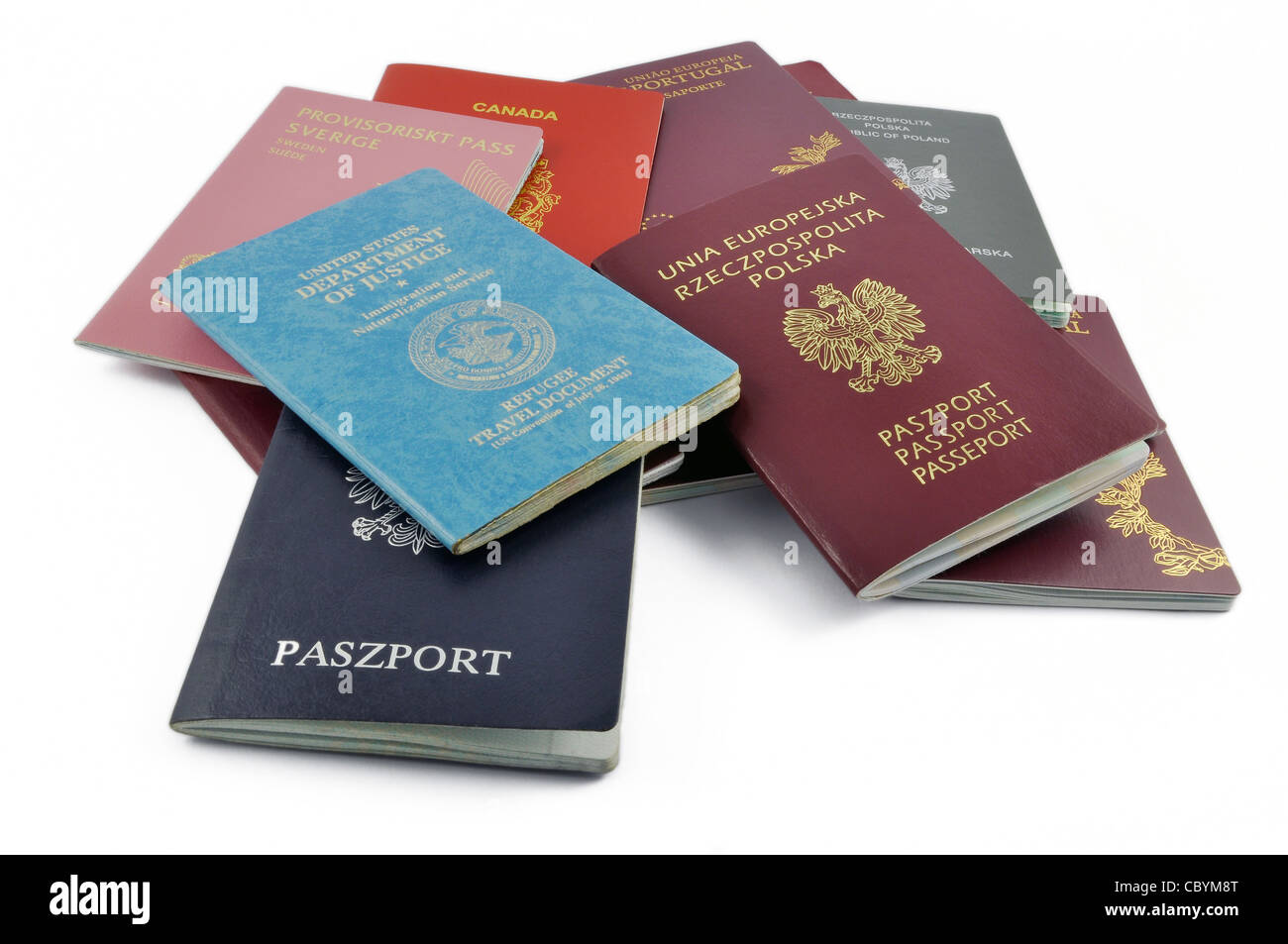 Titre de voyage pour réfugié Banque de photographies et d’images à