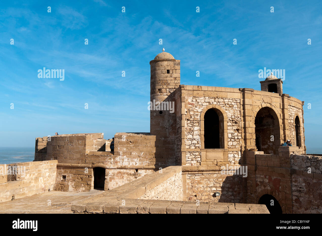 Skala de la ville à Essaouira,Maroc Banque D'Images