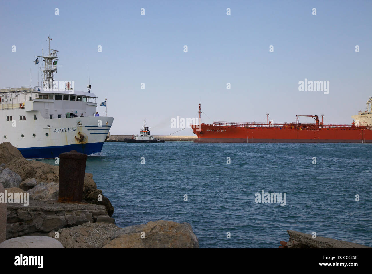 Transport maritime, port de Livourne Banque D'Images