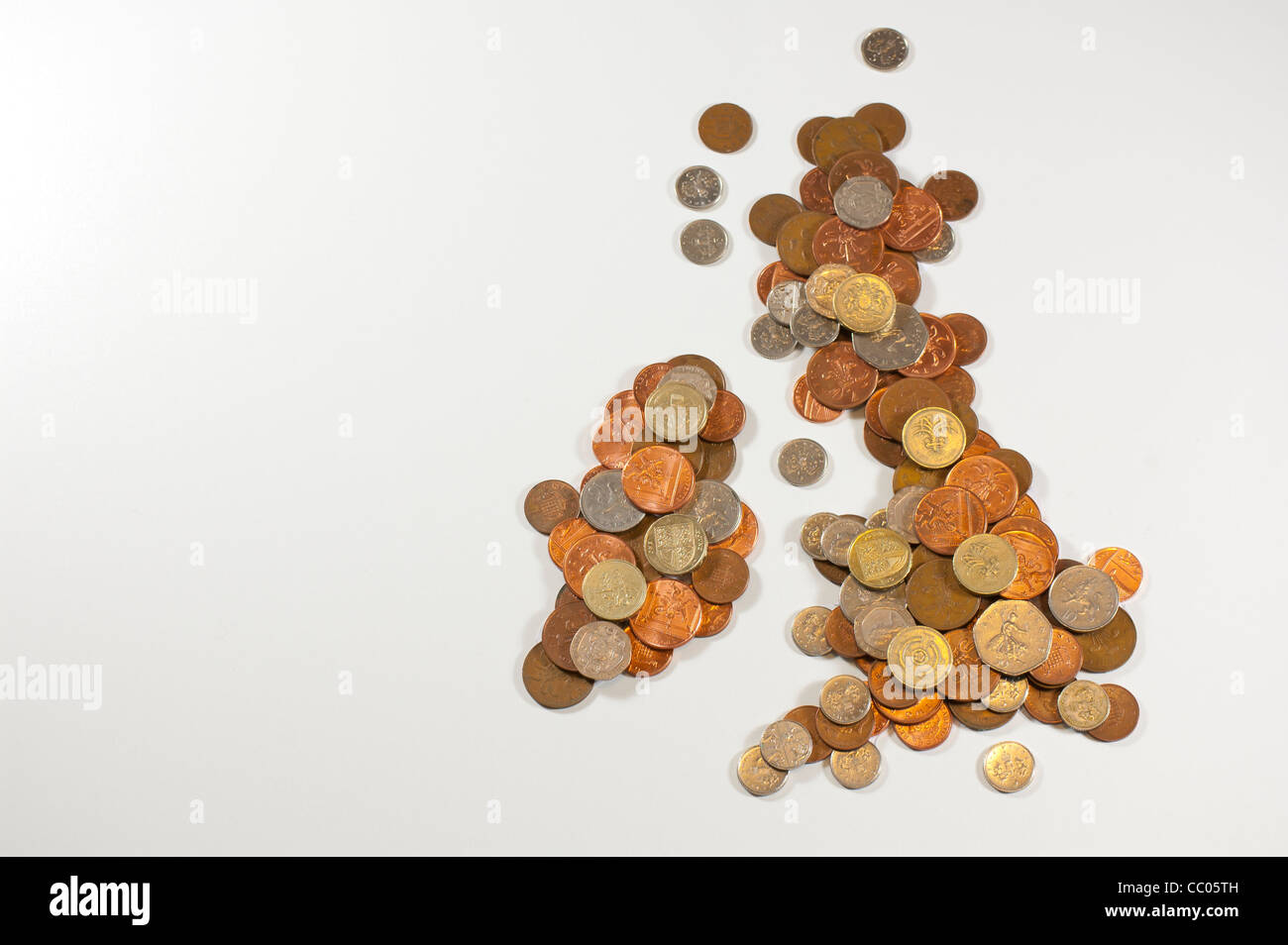 UK argent Banque D'Images