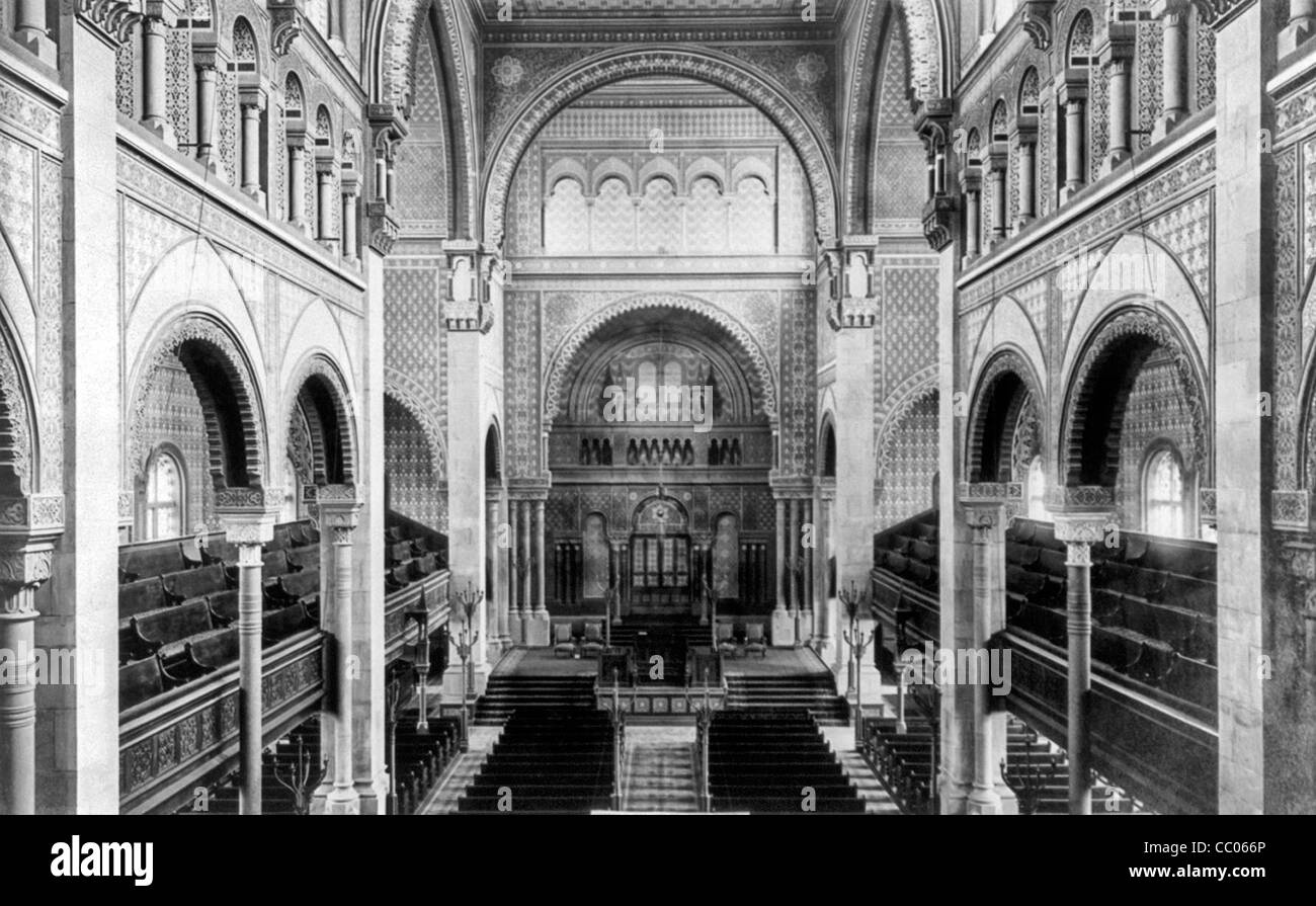Emau Temple-el, New York vers 1884 Banque D'Images