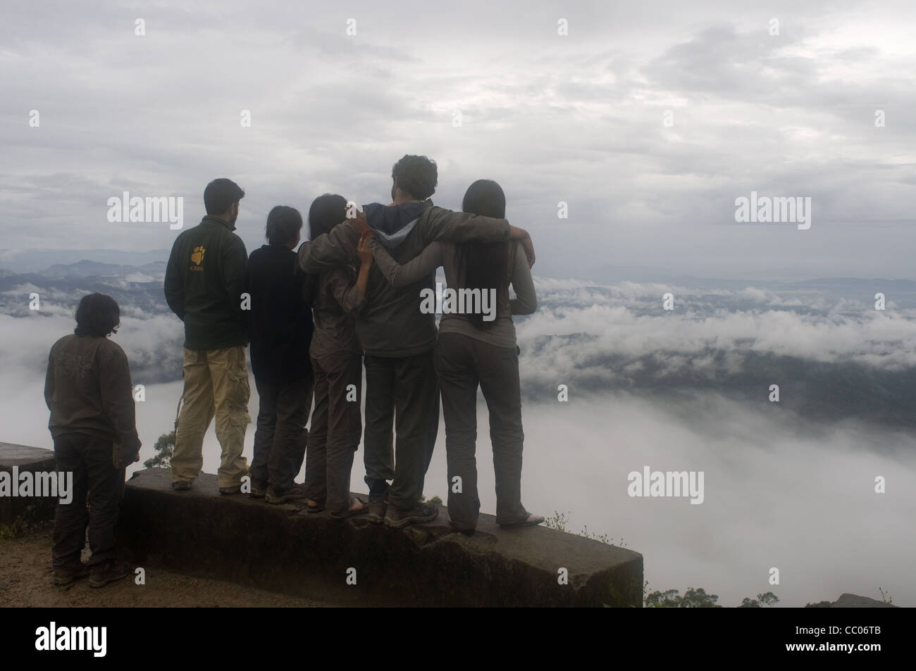 Les amis de la vallée de Munnar Banque D'Images