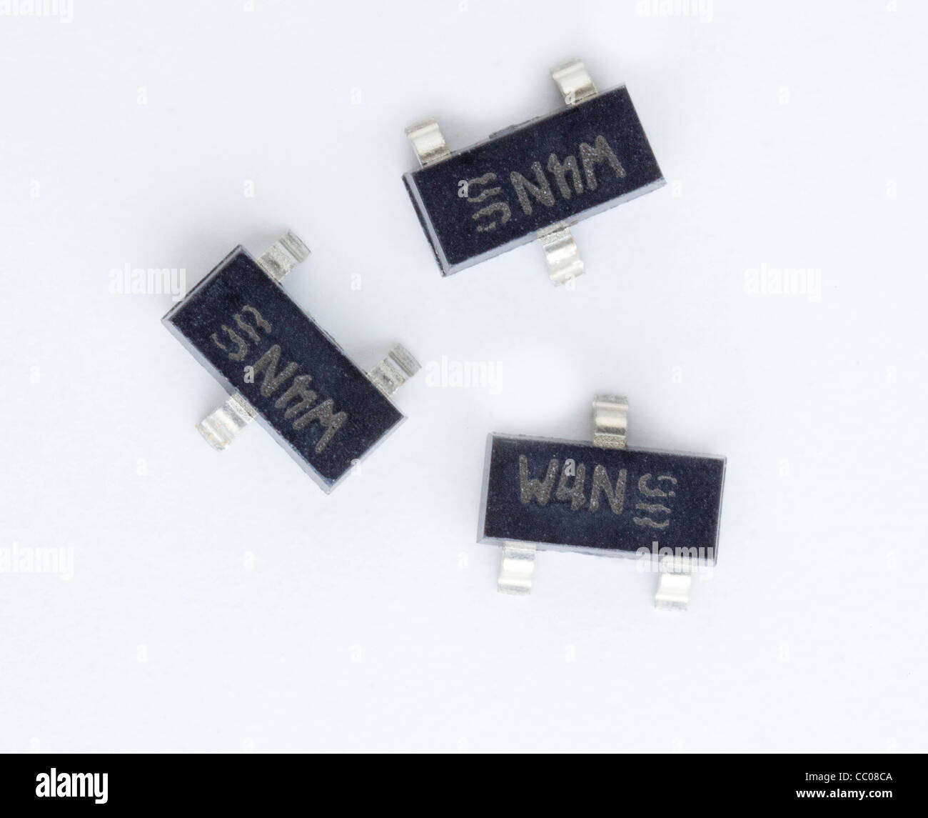 Transistors CMS SOT en format taille du paquet 23 Banque D'Images