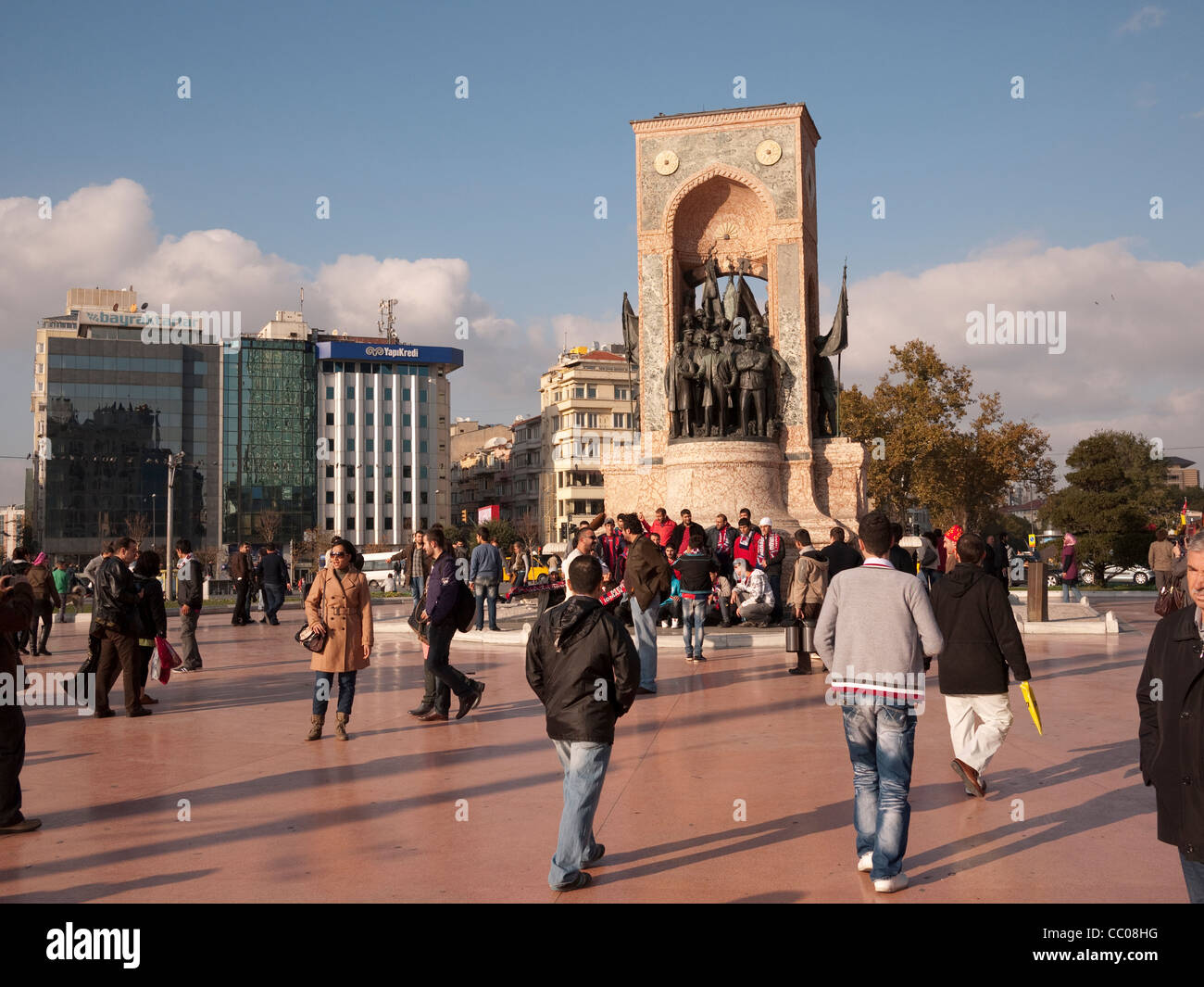 La Place Taksim, Istanbul, Turquie Novembre 2011 Banque D'Images