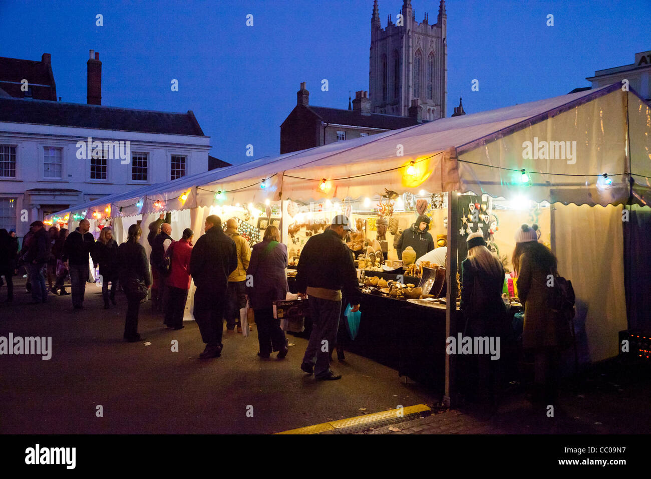 Fayre Noël à Bury St Edmunds Novembre 2011 Banque D'Images