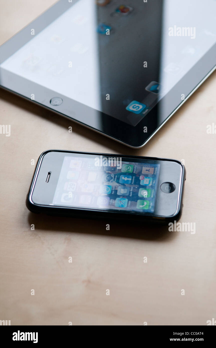 iPad et iPhone Banque D'Images