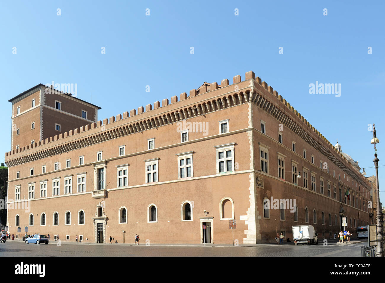 Vue sur la piazza venezia à Rome, Italie Banque D'Images
