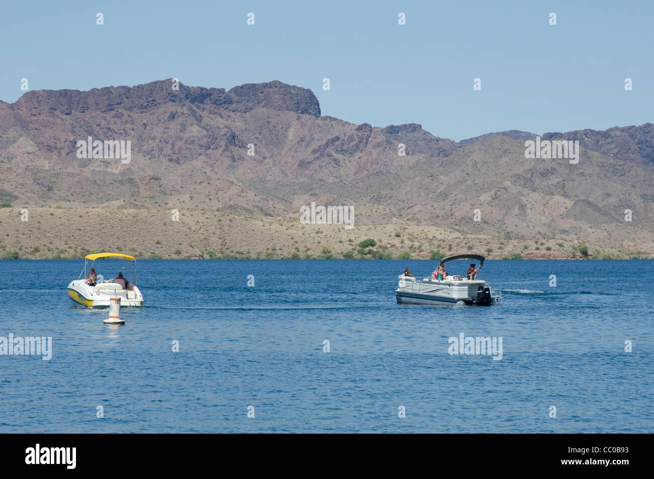 De bateau sur le Lake Havasu en Arizona Banque D'Images