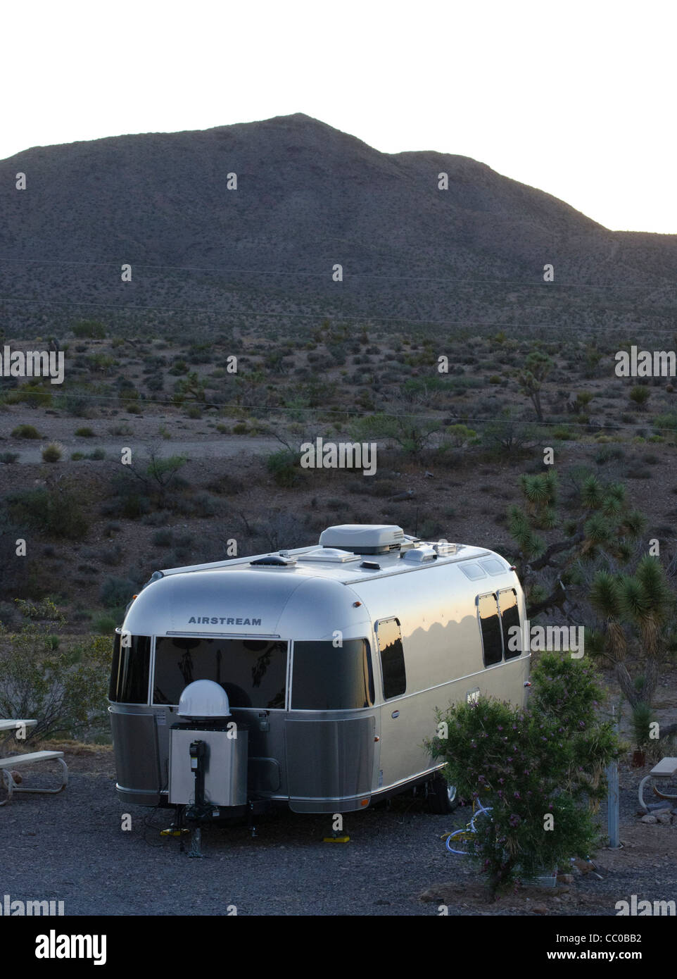 Camping-dans l'air désert près de Casa Grande en Arizona Banque D'Images