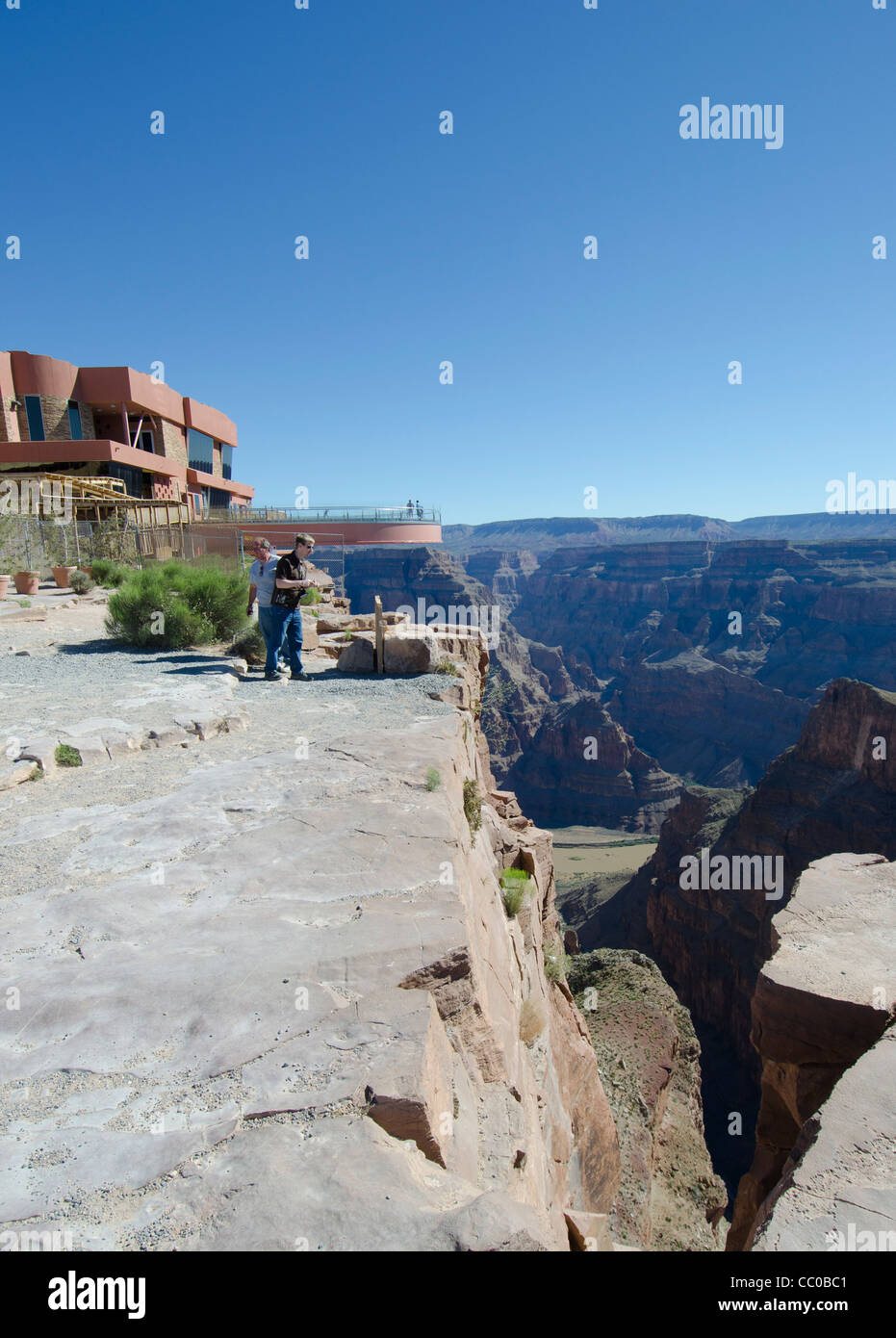 Grand Canyon Skywalk au-dessus du fleuve Colorado en Arizona Banque D'Images