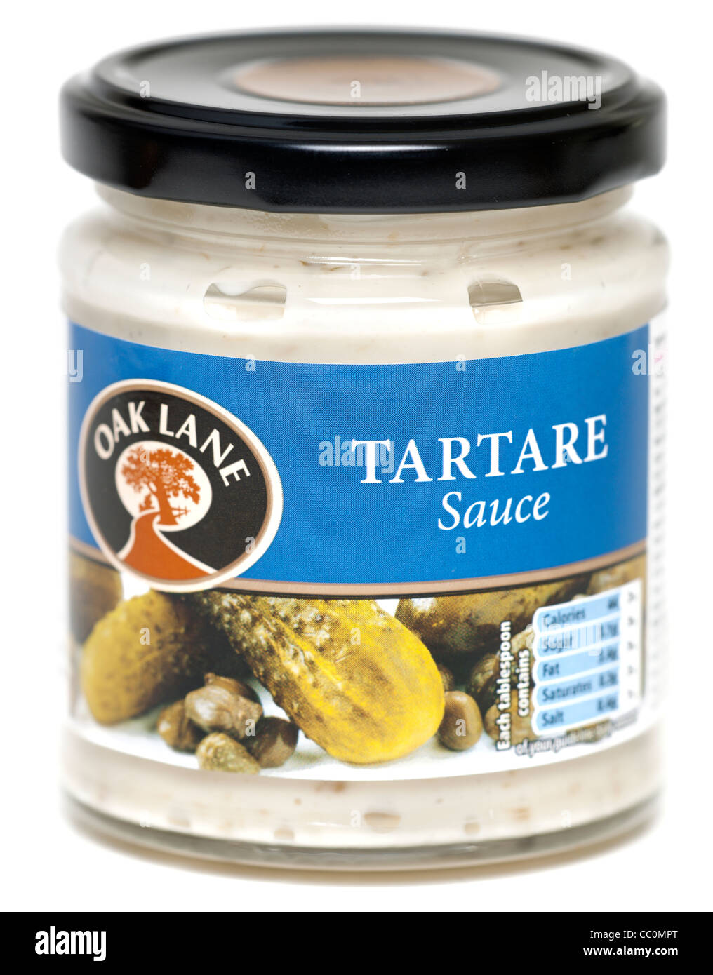 Pot de sauce tartare Oak Lane Banque D'Images