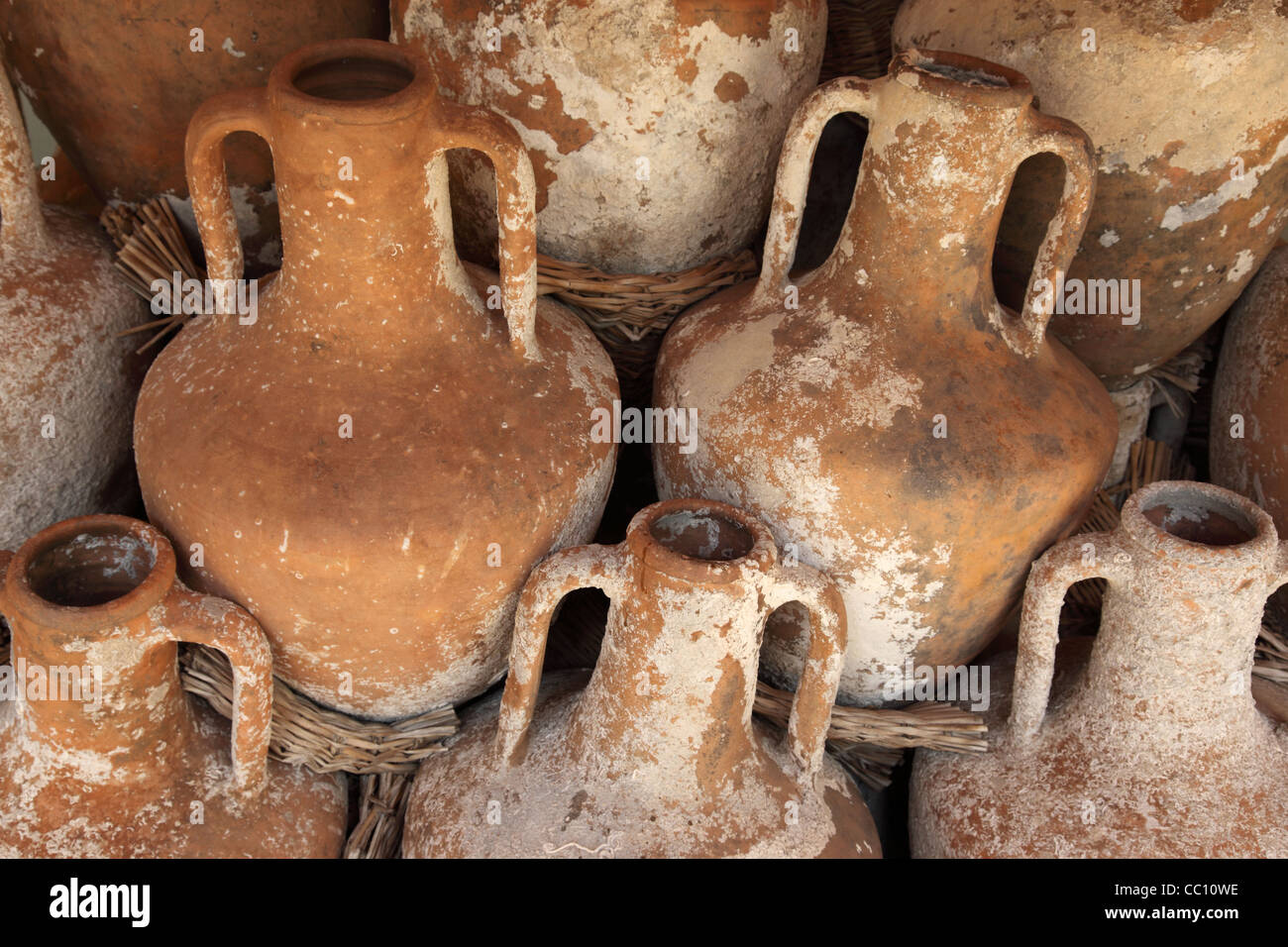 L'Amphora affiché dans le château de Bodrum, Turquie Banque D'Images