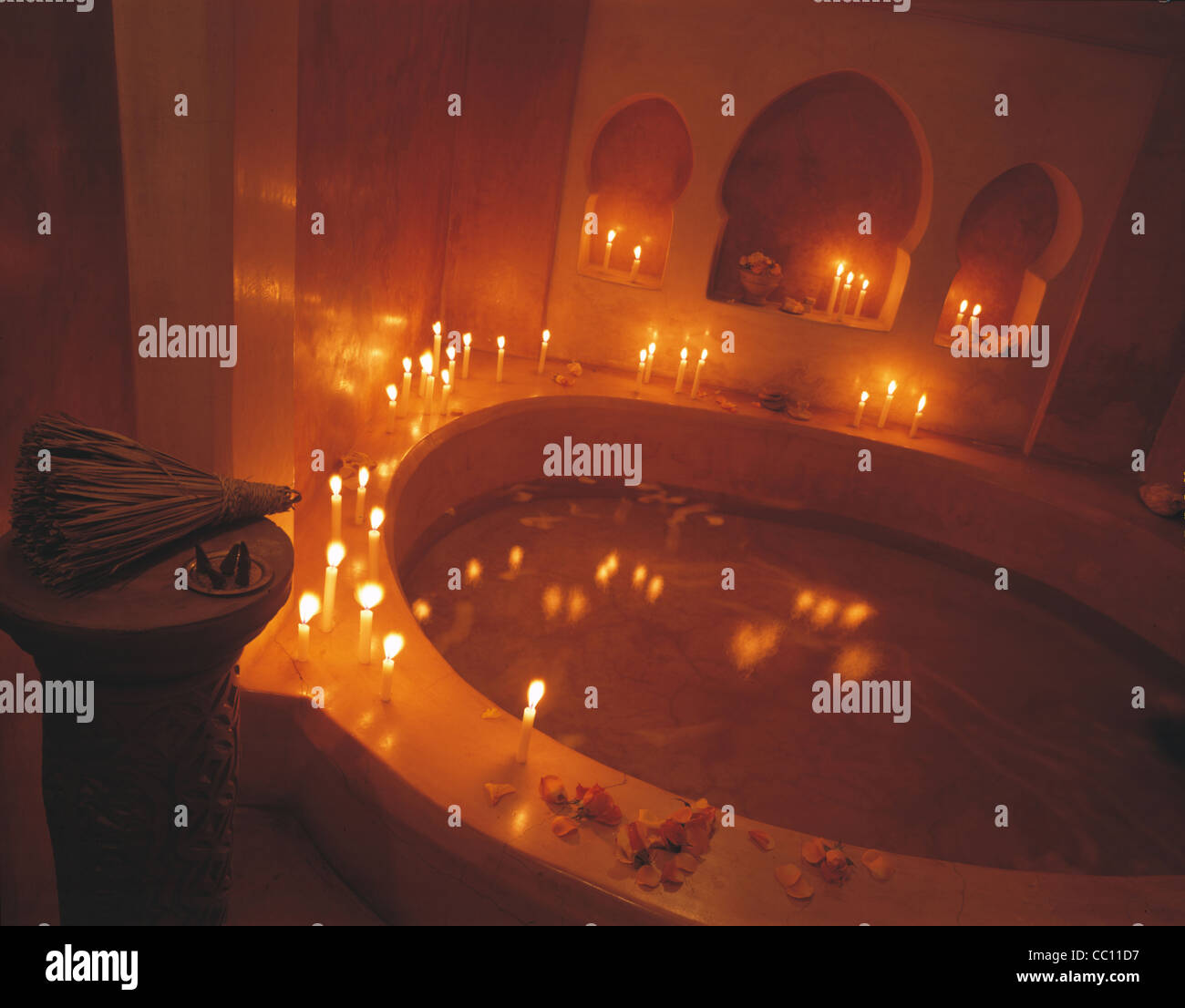 Salle de bains marocaine encore : Banque D'Images