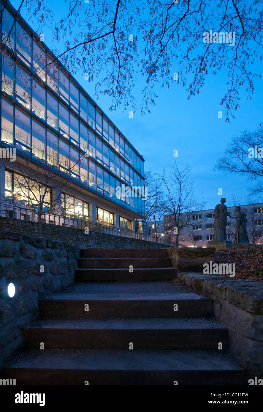 L'université d'état de Thuringe et bibliothèque, Iéna, Thuringe, Allemagne Banque D'Images