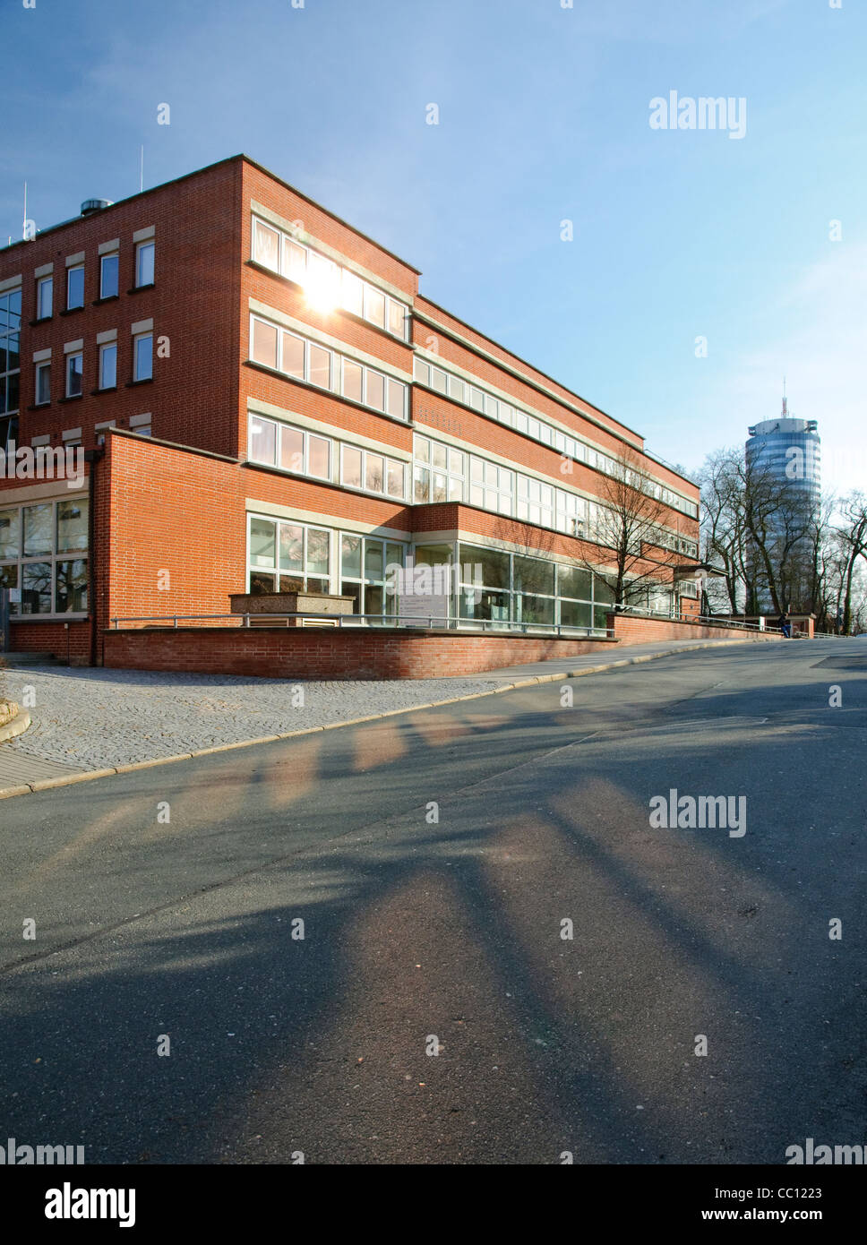 Mensa, cantine de l'Université Friedrich Schiller construit dans le style Bauhaus, Jena, Allemagne Banque D'Images