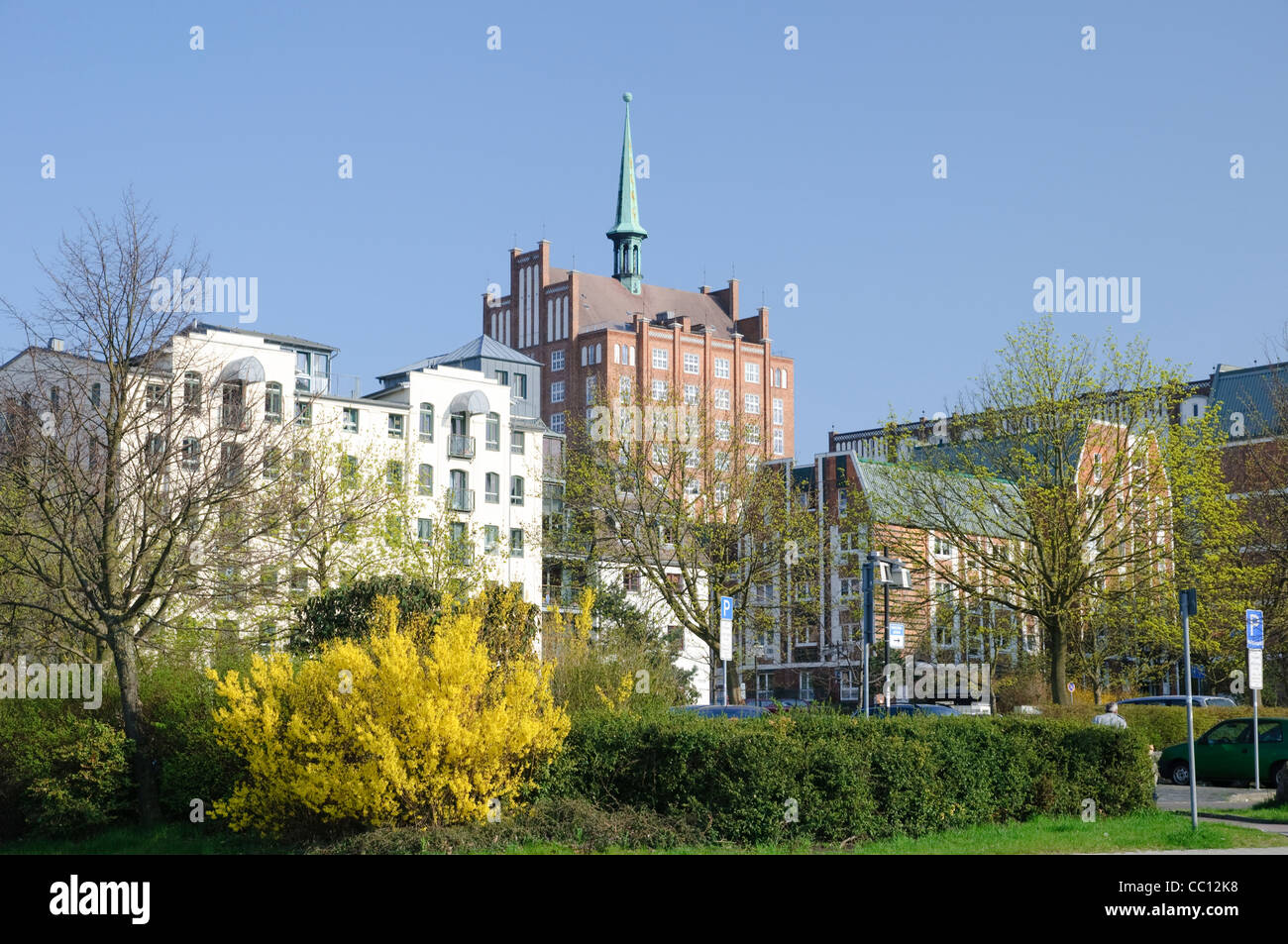 L'église Sainte Marie, ville hanséatique de Rostock, Mecklembourg-Poméranie-Occidentale, Allemagne, Europe Banque D'Images