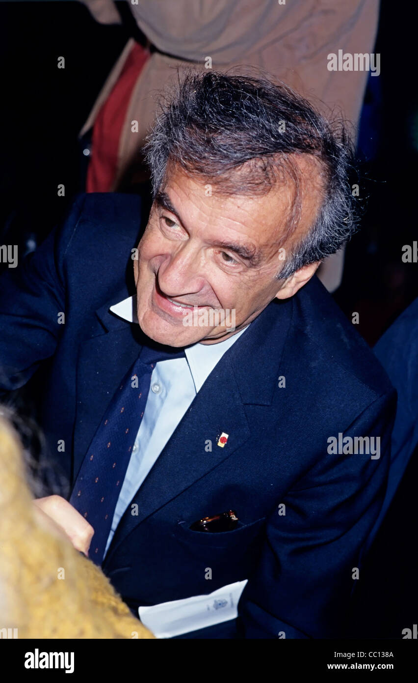 En 1992, Elie Wiesel Banque D'Images