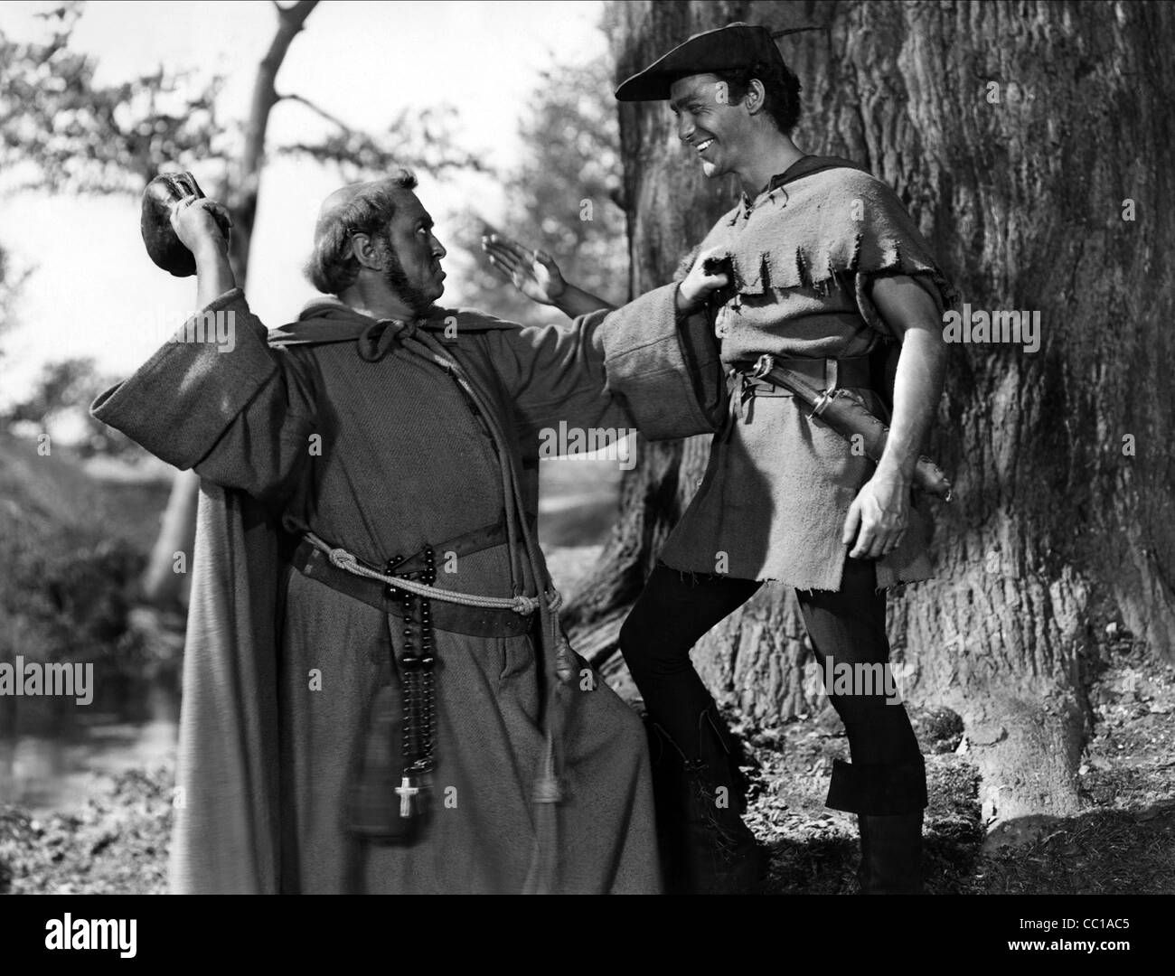 JAMES HAYTER, RICHARD TODD, L'histoire de Robin des bois et ses hommes MERRIE, 1952 Banque D'Images