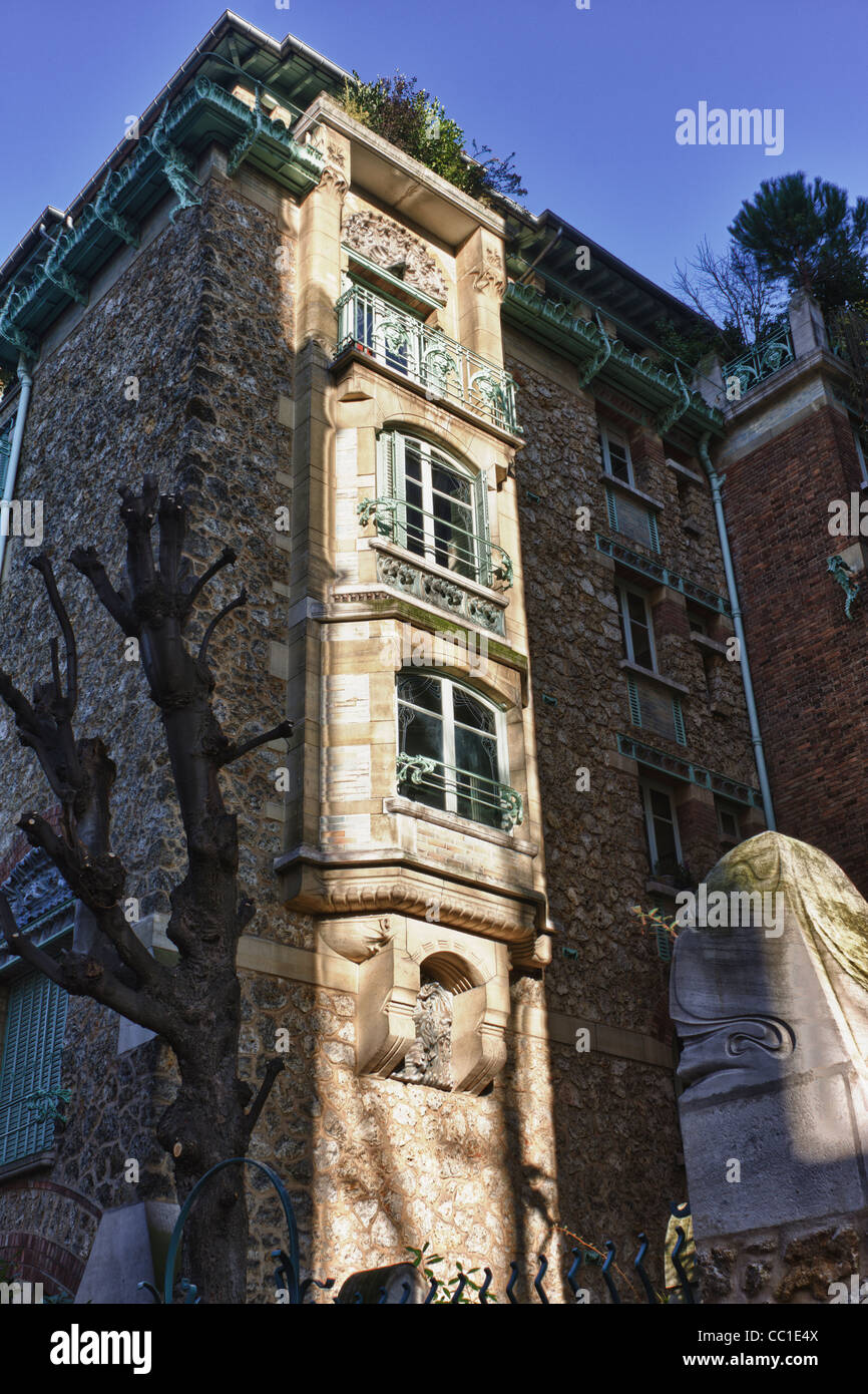 Castel Béranger d'Hector Guimard, Paris, France Banque D'Images
