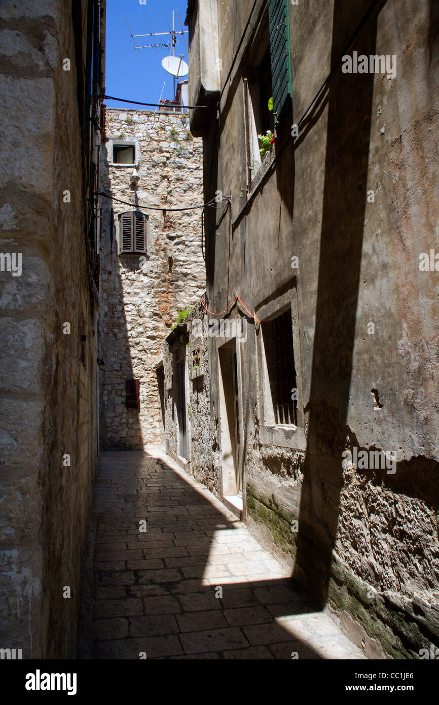 Allée de la Méditerranée - Split Banque D'Images