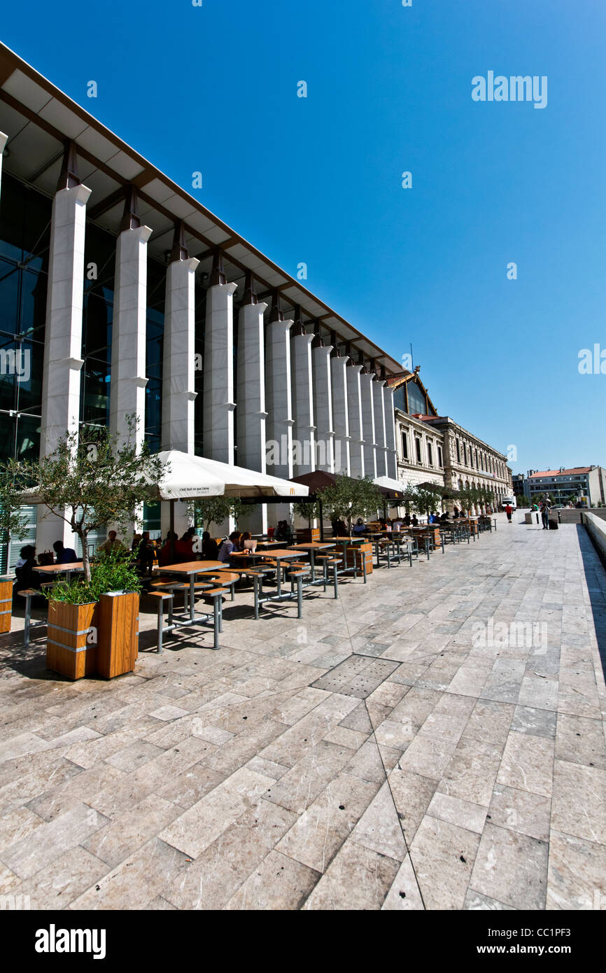 La nouvelle expansion de la Gare Saint Charles Gare Ferroviaire, Marseille ou Marseille, Provence, France Banque D'Images