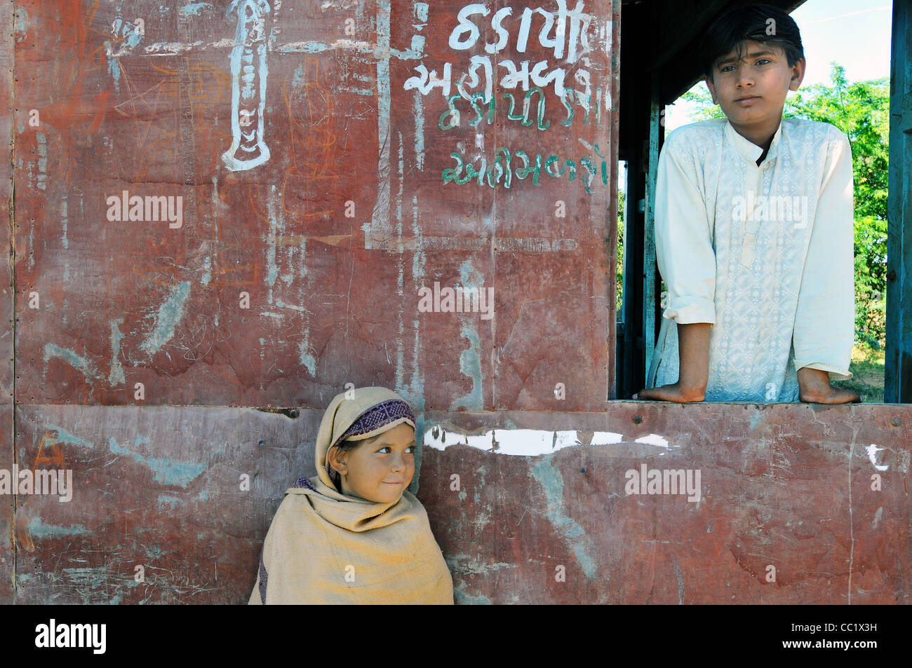 Les gens dans l'ouest de l'Inde- Kutch Banque D'Images