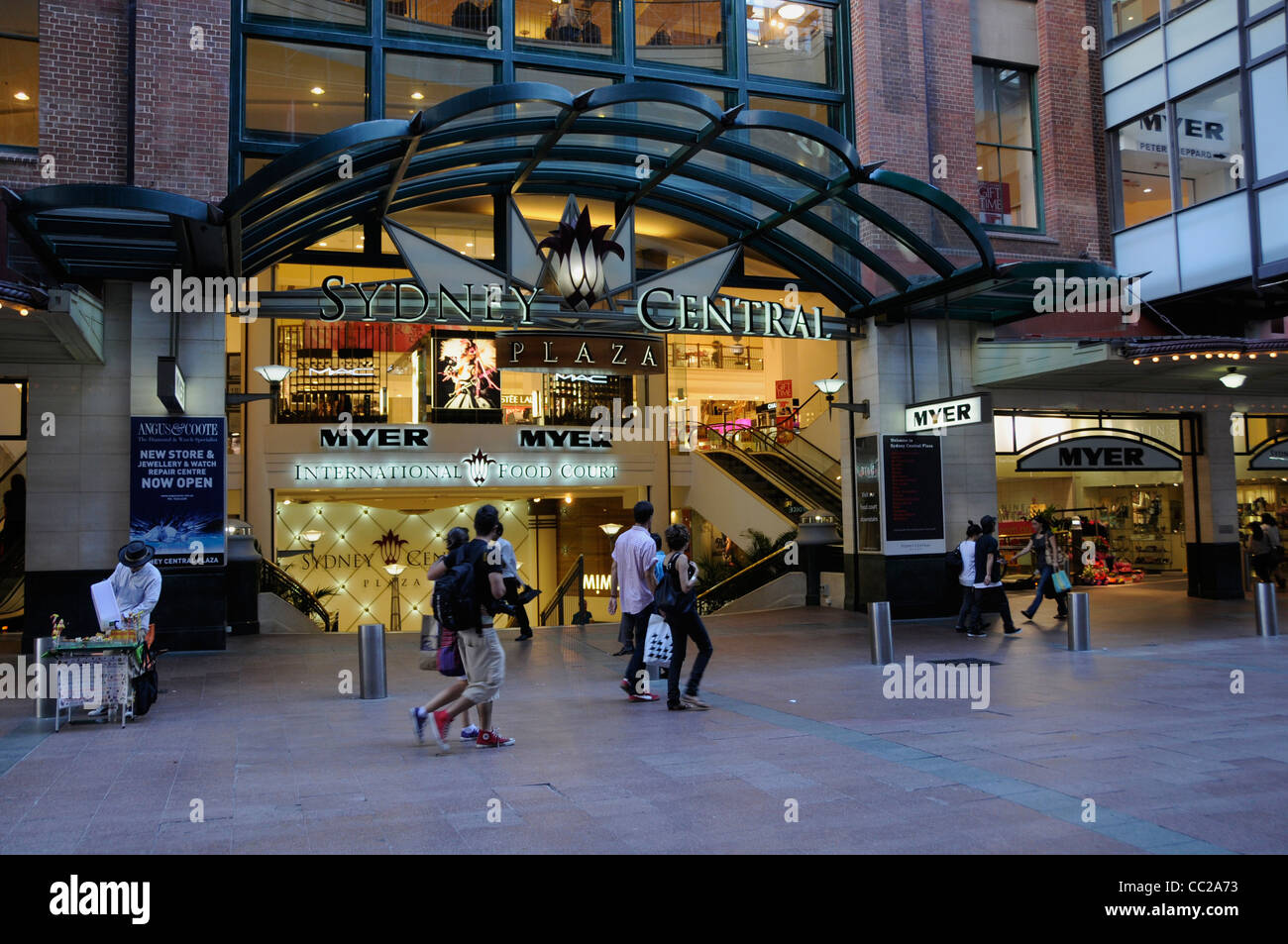 Centre commercial Sydney Central à Pitt Street, Sydney, Nouvelle-Galles du Sud, Australie Banque D'Images