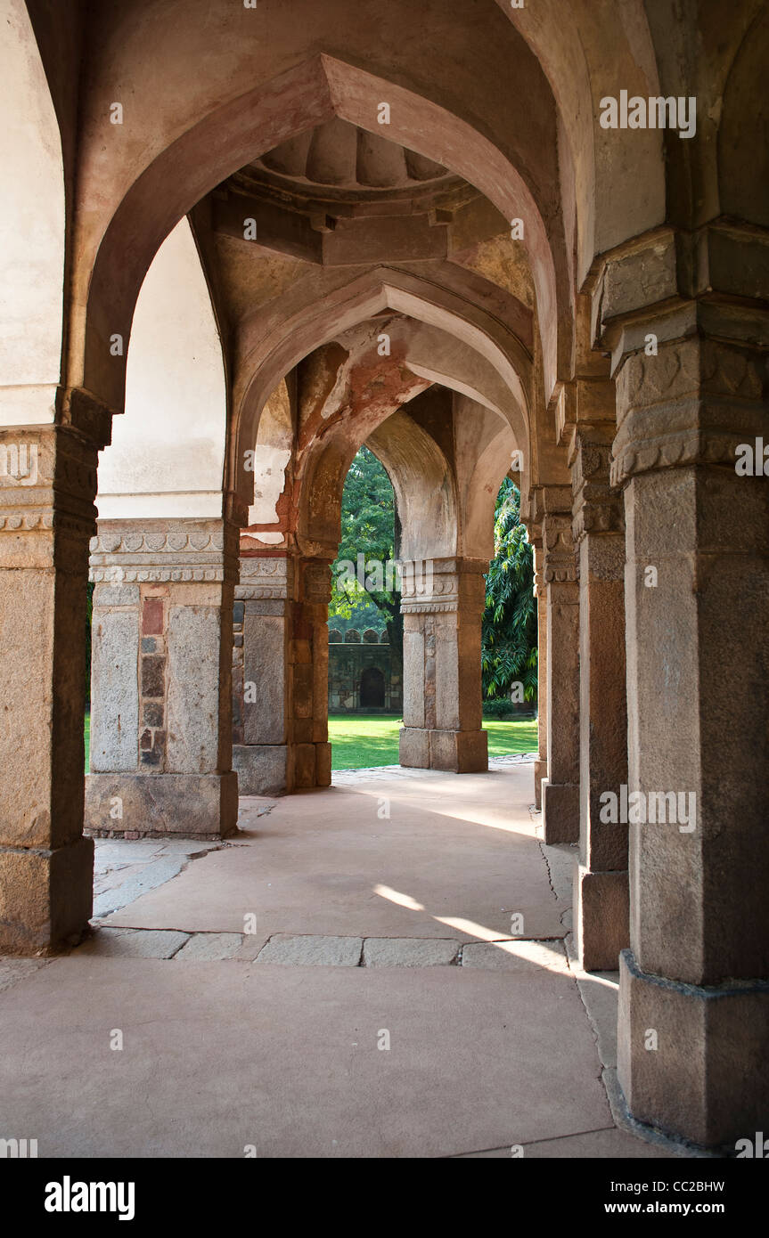 Tombe de Sikandar Lodi, Lodi Gardens, New Delhi, Inde Banque D'Images