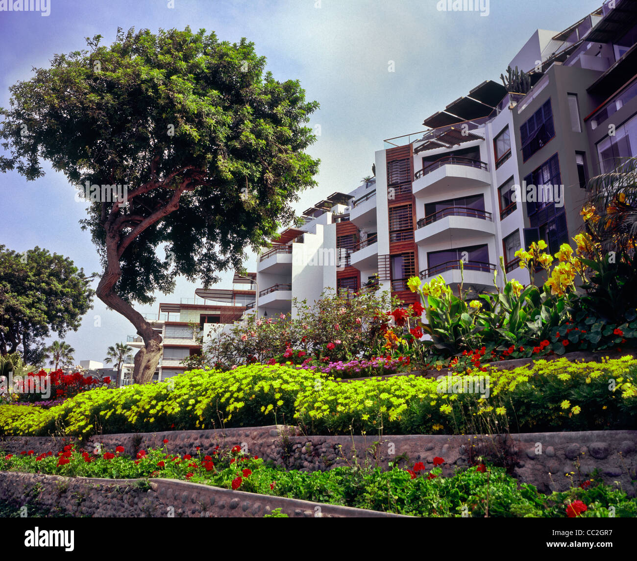 Appartements de luxe sur le Malecon dans Barranco Lima Pérou Banque D'Images