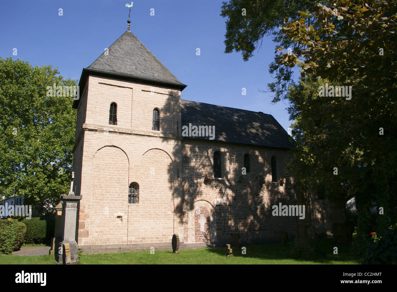 L'église Saint Étienne, romaneqsue Krieler Domchen (), Kriel, Koln, Nordrhein-Westfalen, Allemagne Banque D'Images