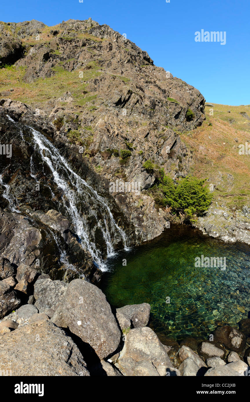 Easedale Valley et le lait Aigre Gill Près de Grasmere village de Parc National de Lake District en Angleterre Banque D'Images