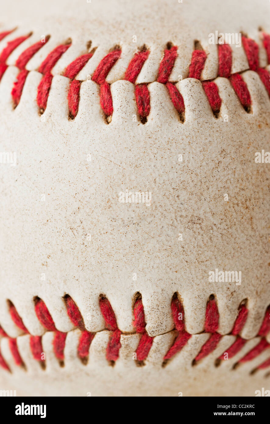 Close-up de balle de baseball Banque D'Images
