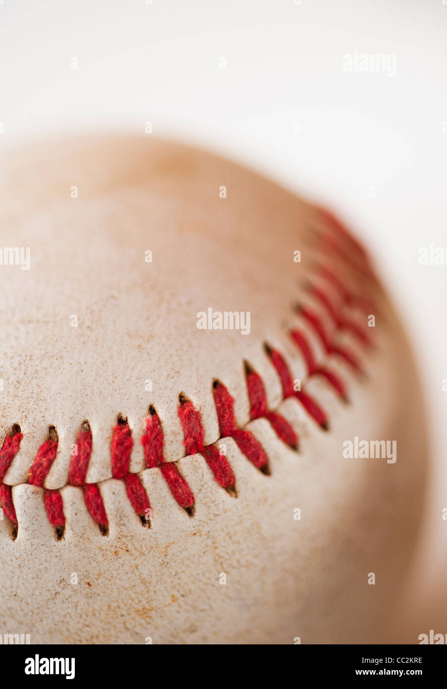 Close-up de balle de baseball Banque D'Images