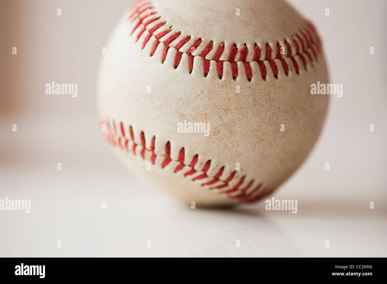Close-up de balle de baseball Banque D'Images