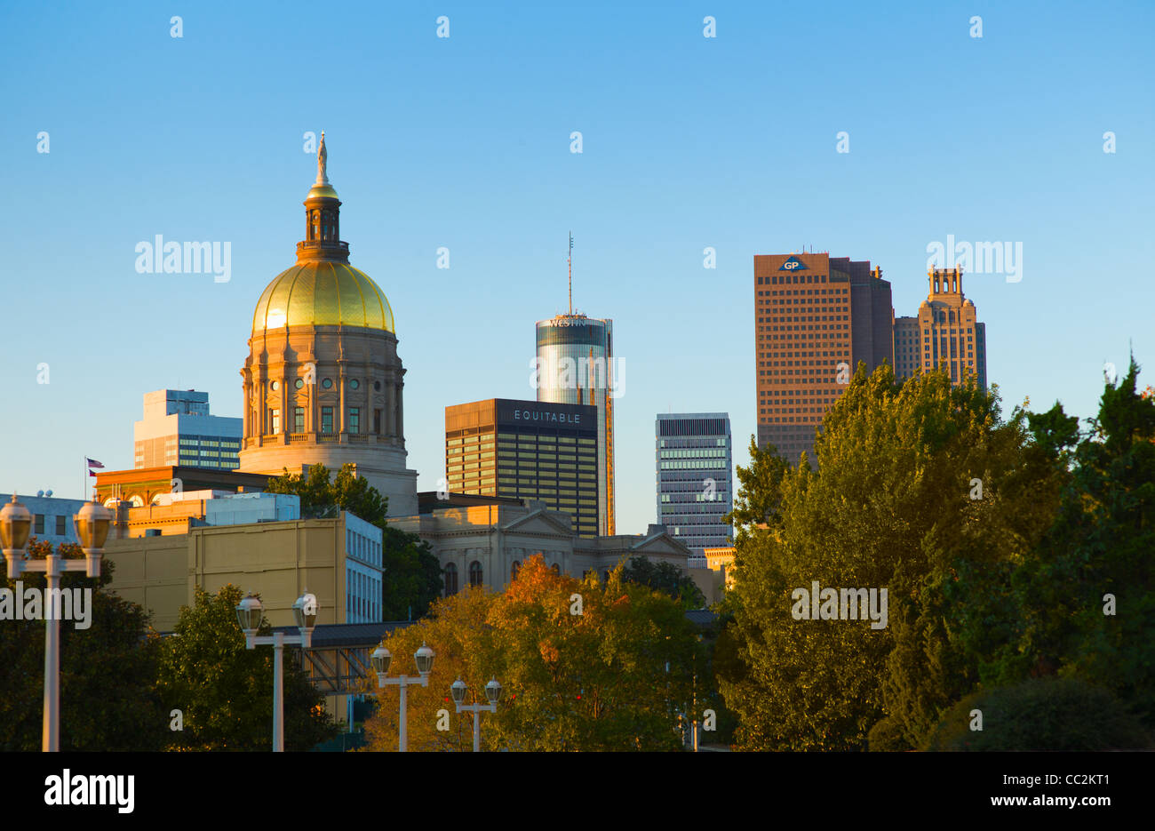 USA, Atlanta, Georgie, vue sur le centre-ville Banque D'Images