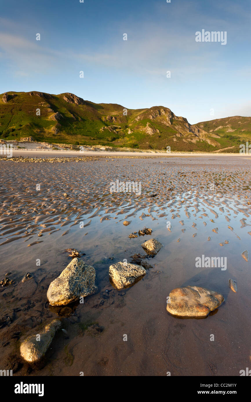 De Conwy Snowdonia Morfa Beach Banque D'Images