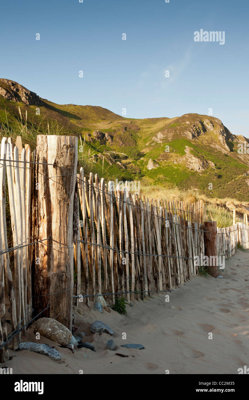 De Conwy Snowdonia Morfa Beach Banque D'Images