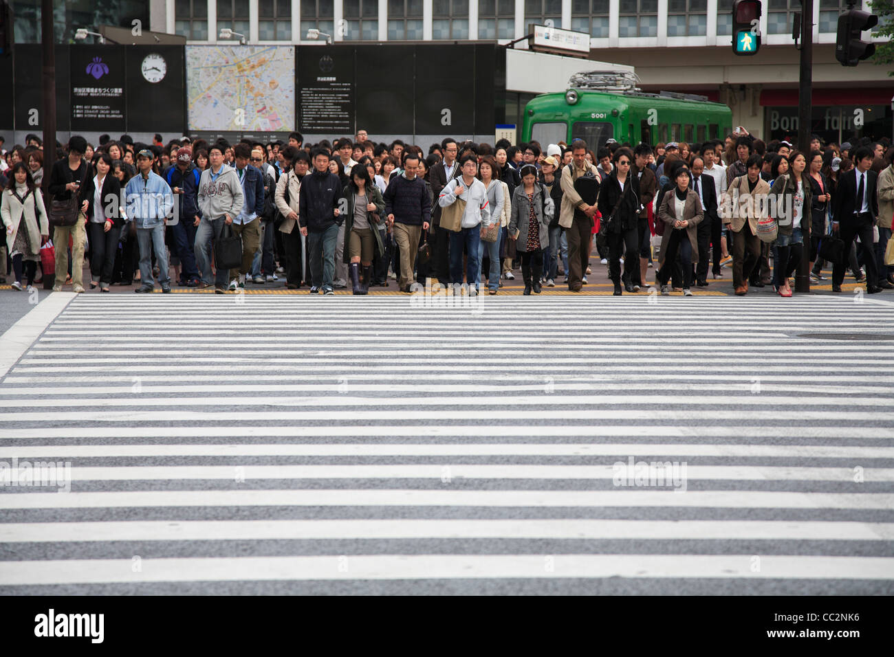 Tableau de croisement de Shibuya Tokyo Japon Asie Banque D'Images