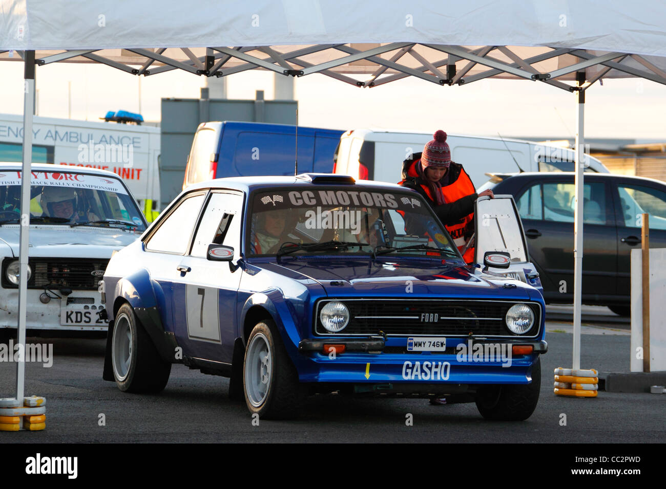 Steve Rockingham Rally Rockingham race circuit Banque de photographies et d’images à haute ...