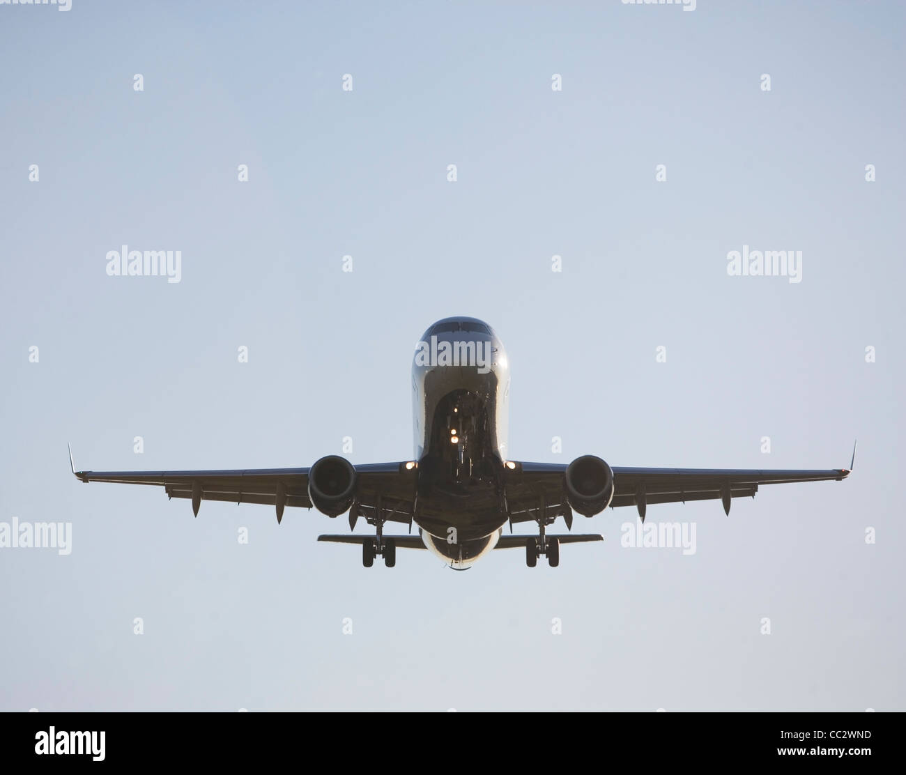 USA, New York City, l'avion de décoller de la piste Banque D'Images