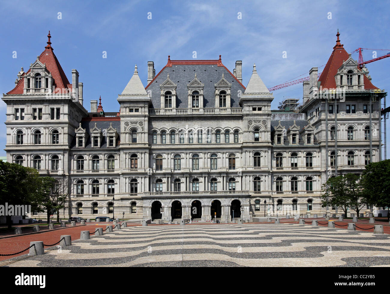 Bâtiment de la capitale de l'État de New York, Albany Banque D'Images