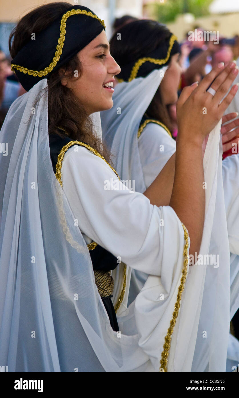 Les druzes Isfiya participe au festival annuel le 22 octobre 2011 , Isfiya est l'un des plus grands villages druzes dans Israe Banque D'Images