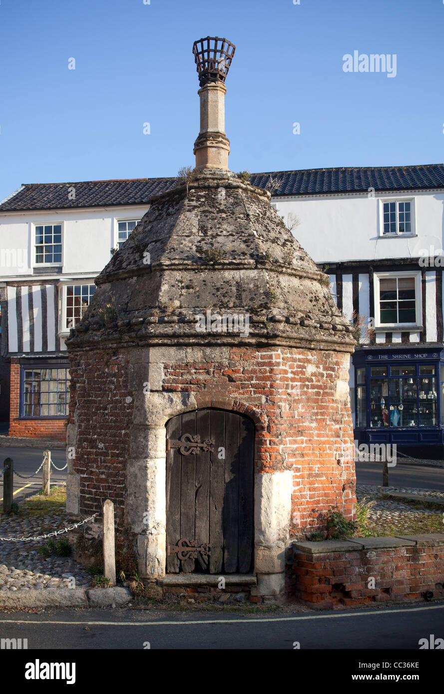 La Chambre aveugle ou le vieux village prison blocage peu Walsingham Norfolk Banque D'Images