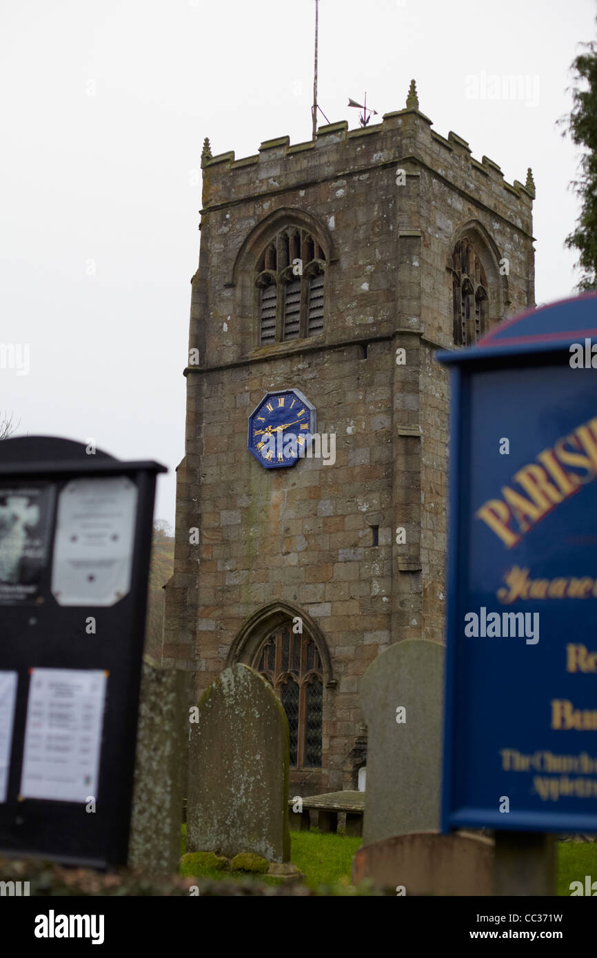 L'église paroissiale de St Wilfrid. tonbridge North Yorkshire. Banque D'Images