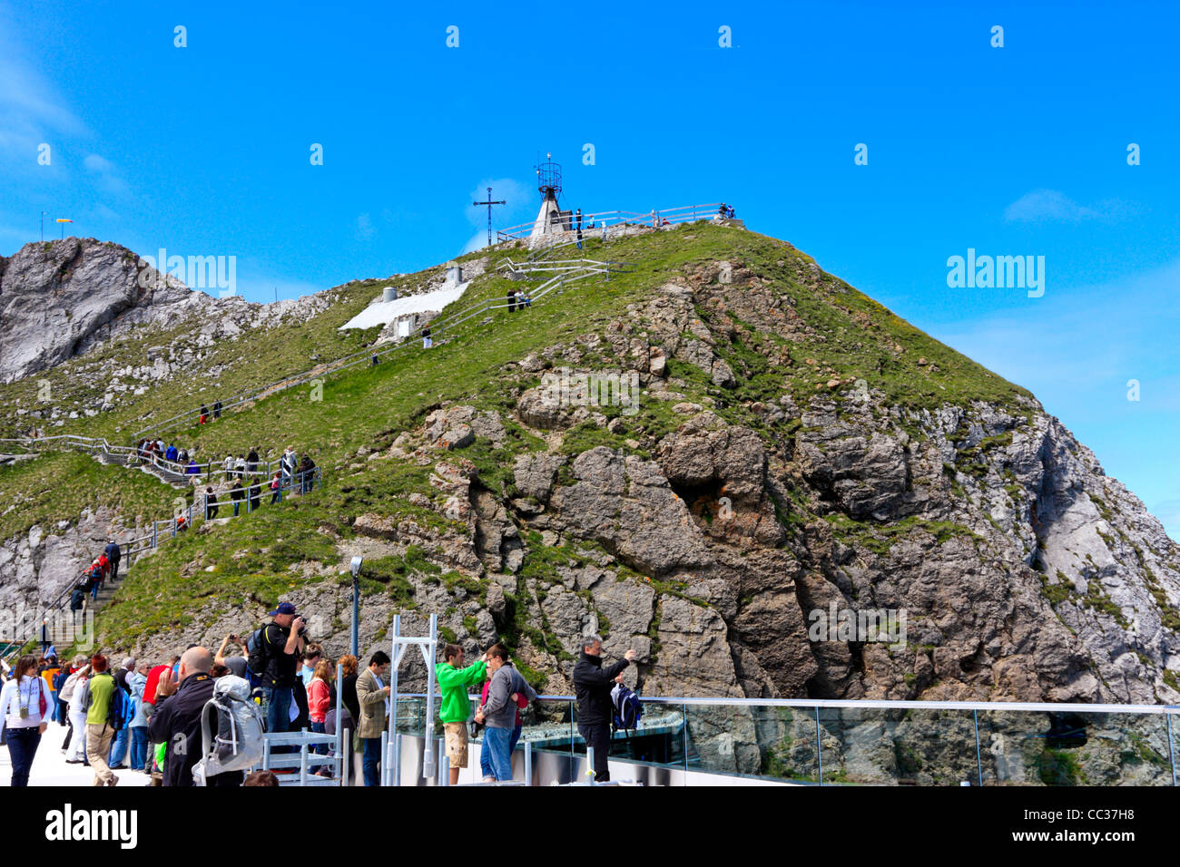 Le sommet du mont Pilatus, Suisse Banque D'Images