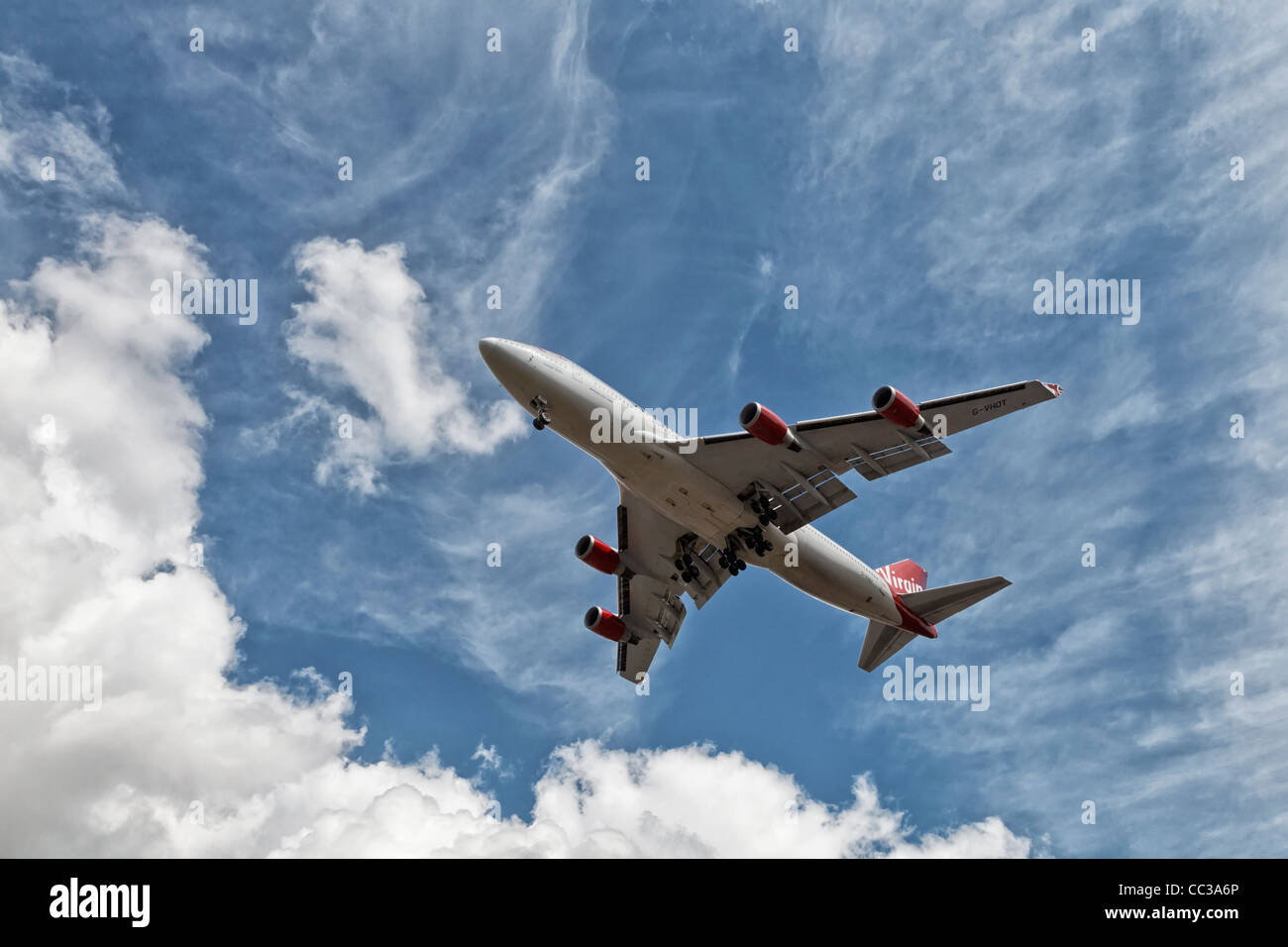 Boeing 747 jumbo jet de Virgin Airways Banque D'Images