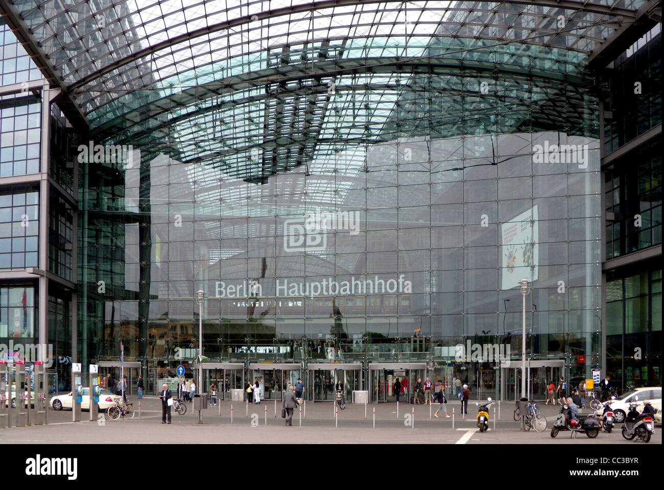 La gare centrale de Berlin. Banque D'Images