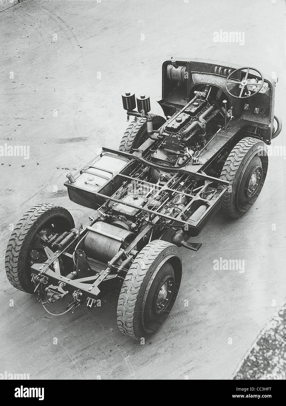Vingtième Siècle Véhicules militaires italiens Fiat tracteur TM40 1941/48 châssis moyen Banque D'Images