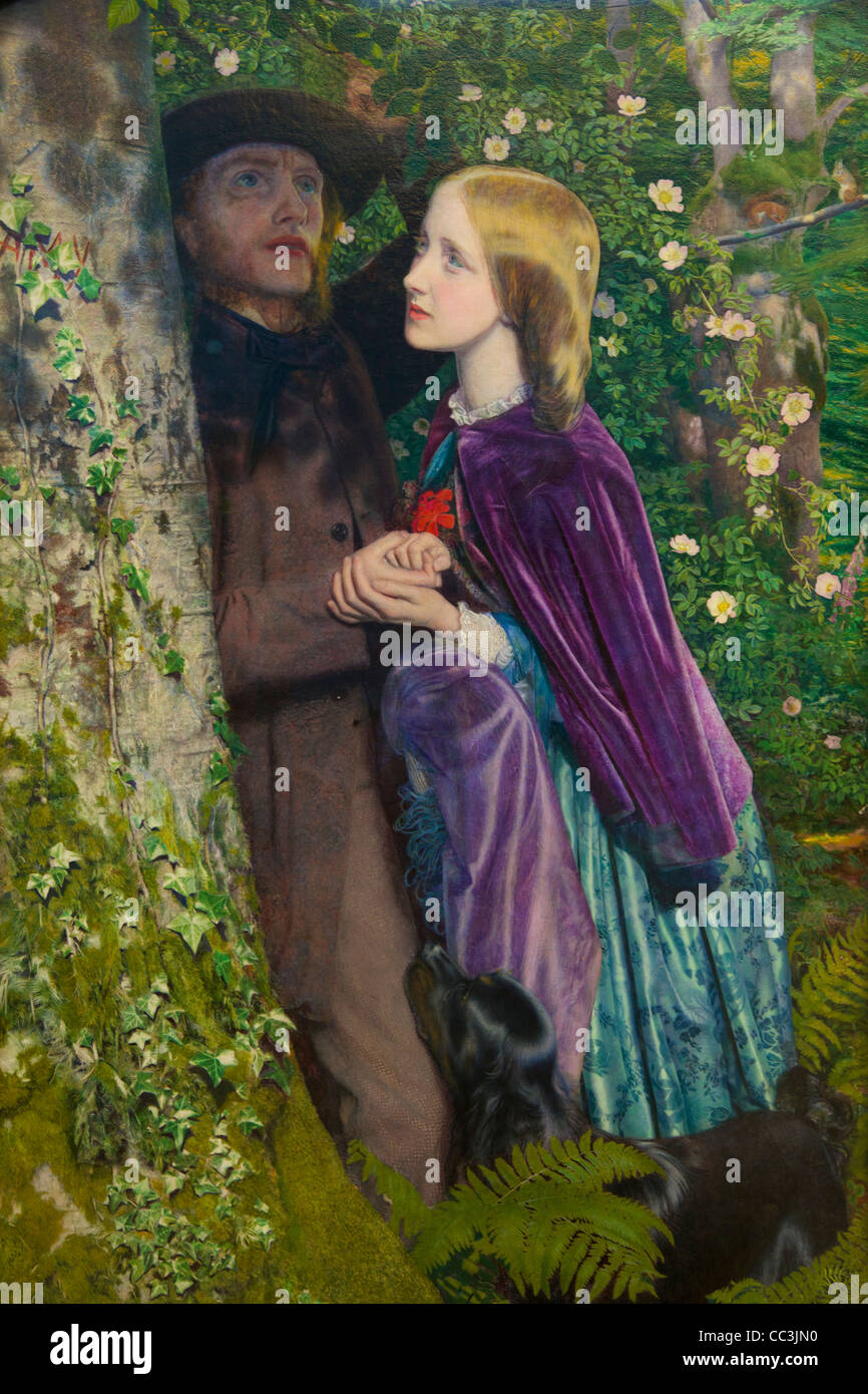 La longue expérience d'Arthur Hughes, 1853-1866, City Art Gallery, Birmingham West Midlands, Angleterre, RU Banque D'Images