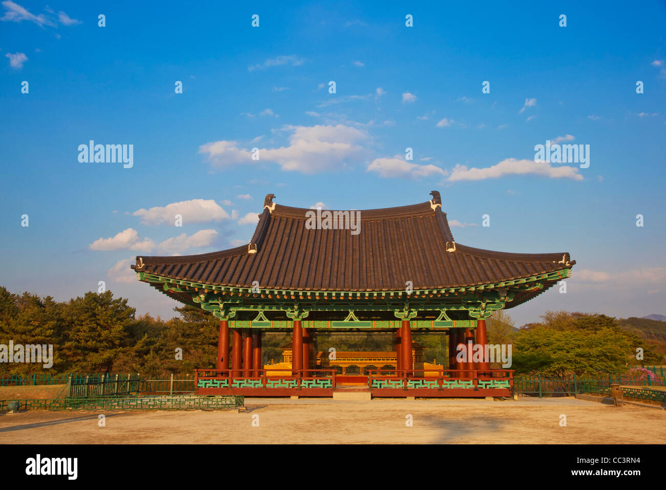 Corée, Gyeongsangbuk-do, Gyeongju, Anapji Pond Banque D'Images